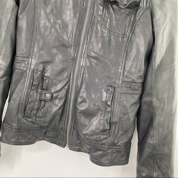 Danier Black Leather Removable Double-Lined Jacket - Size S - Picture 4 of 11